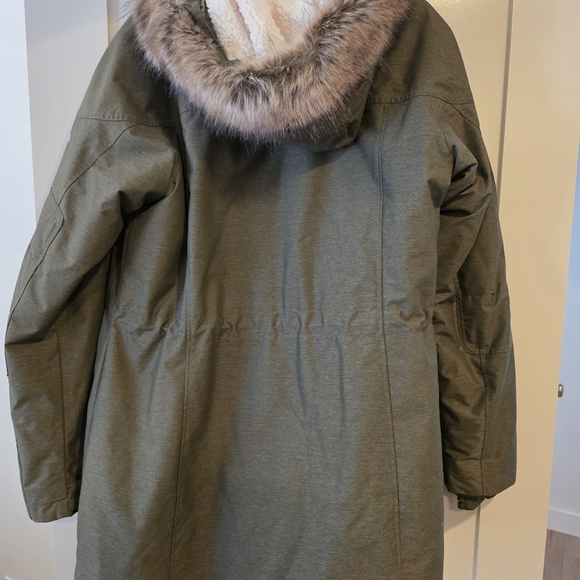 Columbia Womens XL Jacket Olive Interchange Waterproof Omni Heat 3 In 1 - Picture 5 of 5